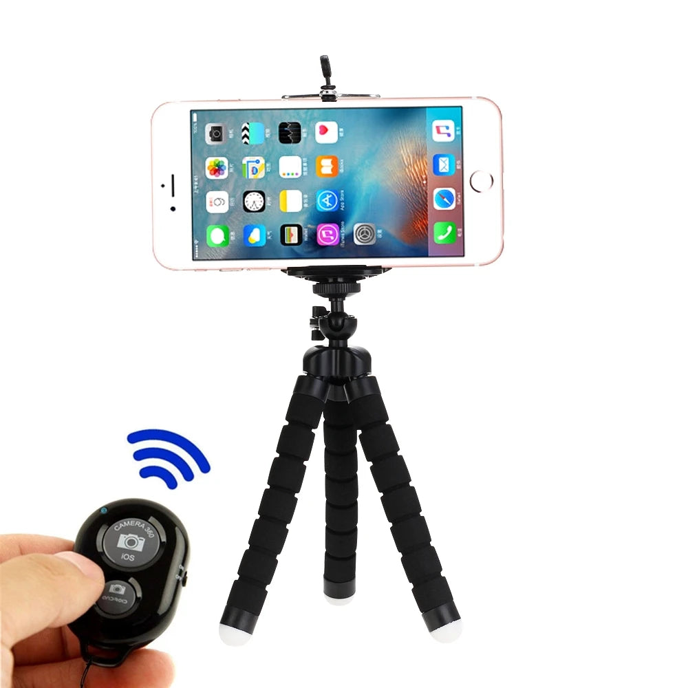 VeFly Octopus Mini Flexible Tripod & Phone Clip Holder