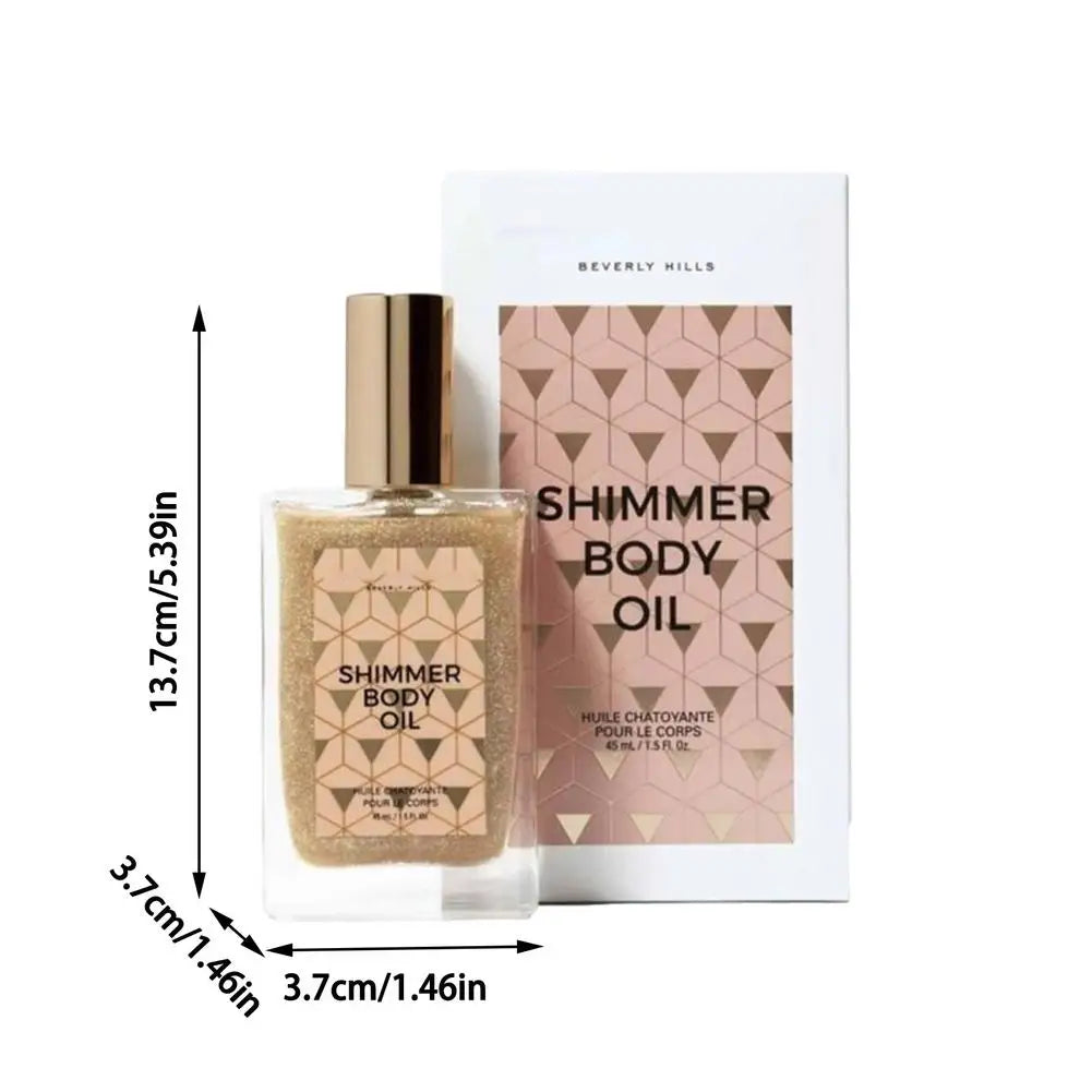 Liquid Shimmer Highlighter Oil – Face & Body Glow Makeup 45ml