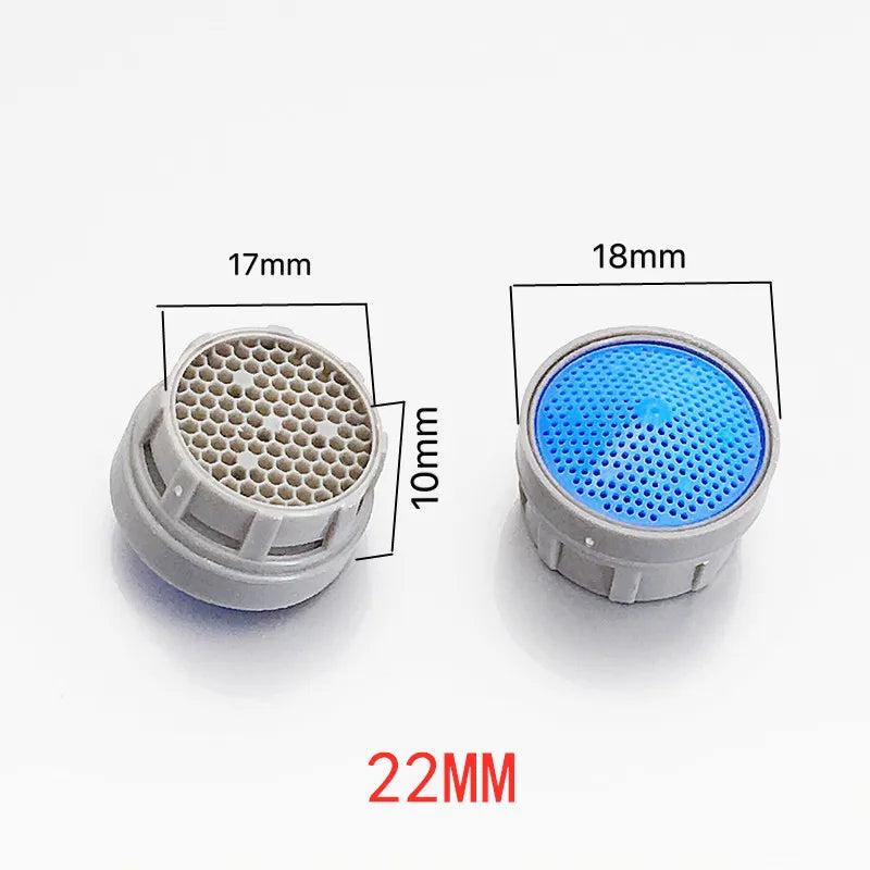 2PCS Water Saving Faucet Aerator Chrome Tap filter Kitchen bathroom Hotel Wash pan Tap Connector Prevent Splash Diffuser Nozzle Oasis Select B-22MM