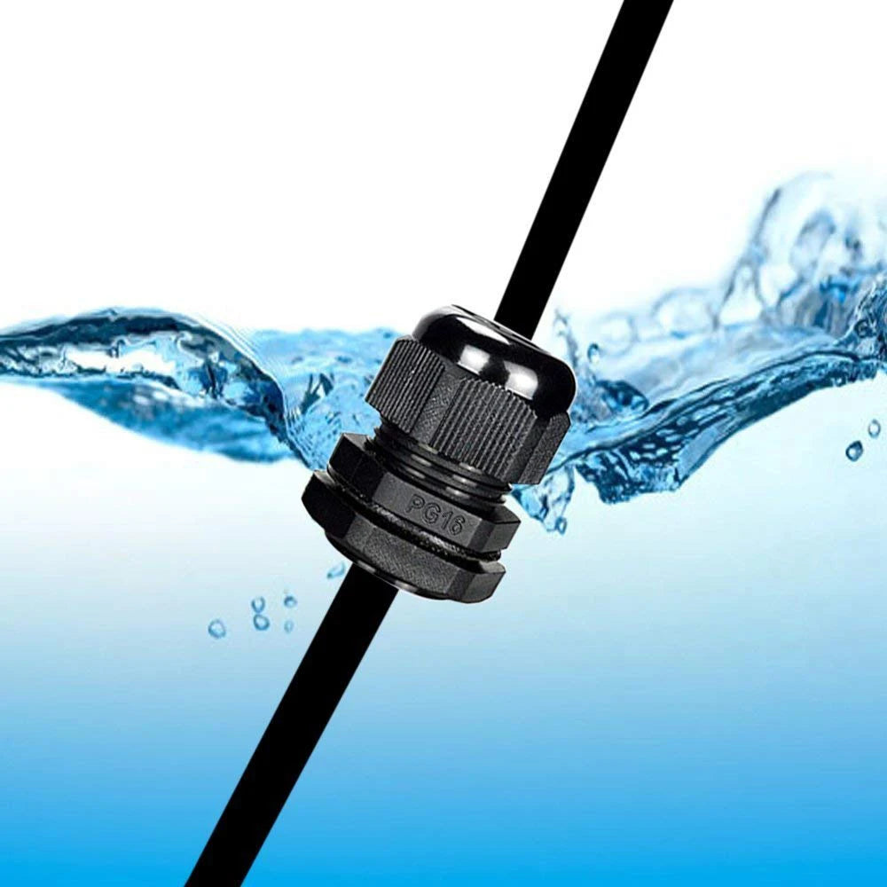 10 Pieces Nylon Cable Gland Kit, Waterproof Ip68 Cable Gland Joints Adjustable Locknut, Pg7 Pg9 Pg11 Pg13.5 Pg16 Oasis Select