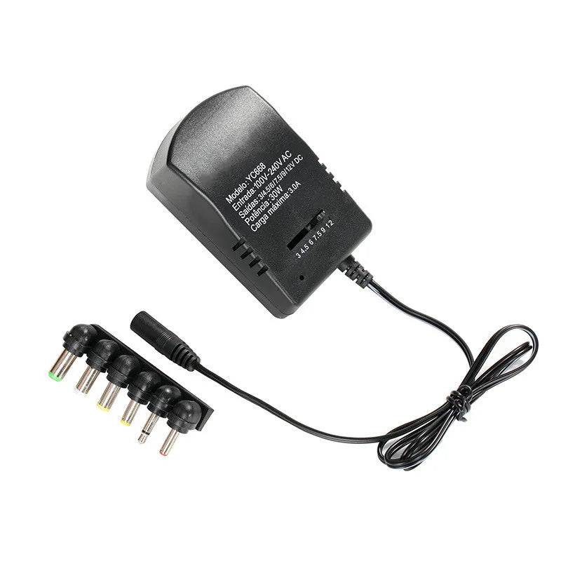 AC DC 220V To 12V Transformers USB Unviersal Power Supply 3V 5V 6V 9V 12V Adjustable Power Adapter Supply 3- 12 V Volt 30W Cable Oasis Select