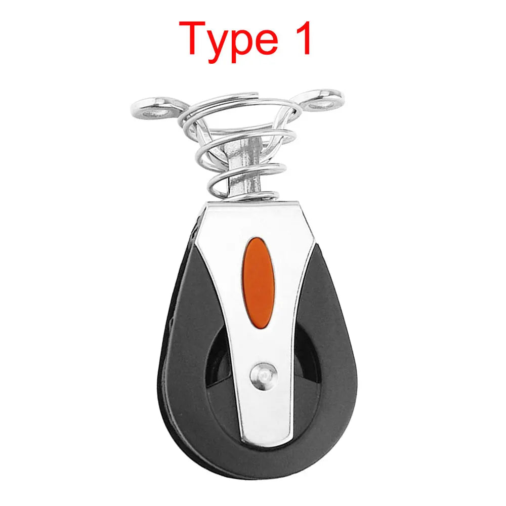 1500 Lbs Loading Gym Single Pulley Sailing Boat Kayak Pulley Block Single Wheel Swivel Lifting Rope Pulley Roller Oasis Select Type 1 1 PC