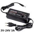 Adjustable AC To DC Power Supply 3V 5V 6V 9V 12V 15V 18V 24V 1A 2A 5A Power Supply Adapter Universal 220V To 12 V Volt Adapter Oasis Select 3V-24V 3A EU