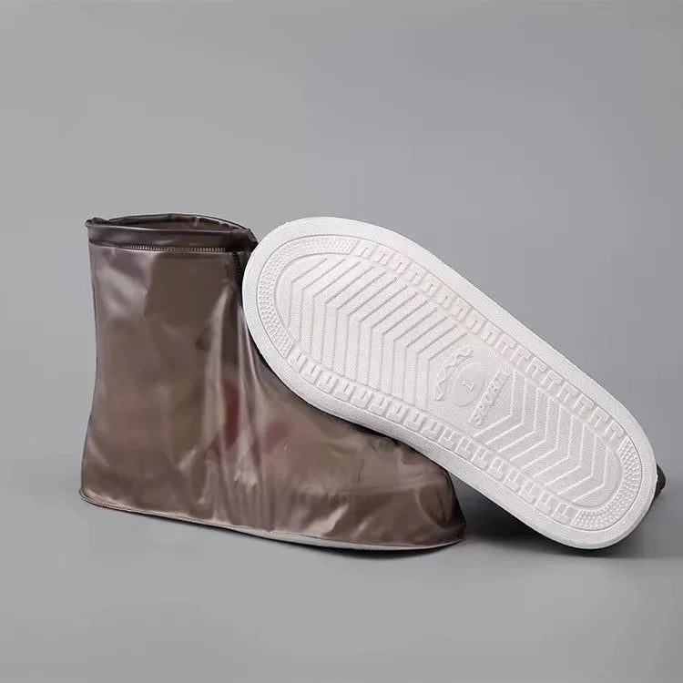 Thickened wear-resistant protection adult travel rain proof shoe cover men's and women's outdoor fashion waterproof shoe cover Oasis Select S 35-36 coffee