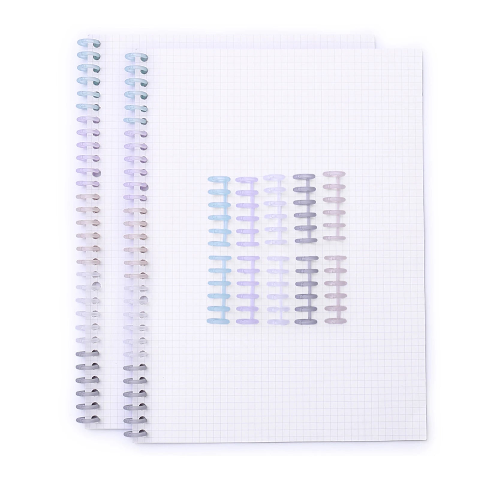 KW-trio Binding Spine Combs 6Holes Loose Leaf Binder Album Rings for DIY Notebook Photo Album Calendar 12mm/0.5in Spine Diameter Oasis Select