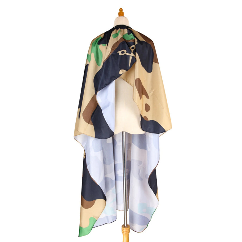 Hairdressing Cloth Camouflage Pattern Apron Haircut Cape Waterproof Hair Cutting Gown Barber Cape Hairdresser Cape Gown Cloth Oasis Select