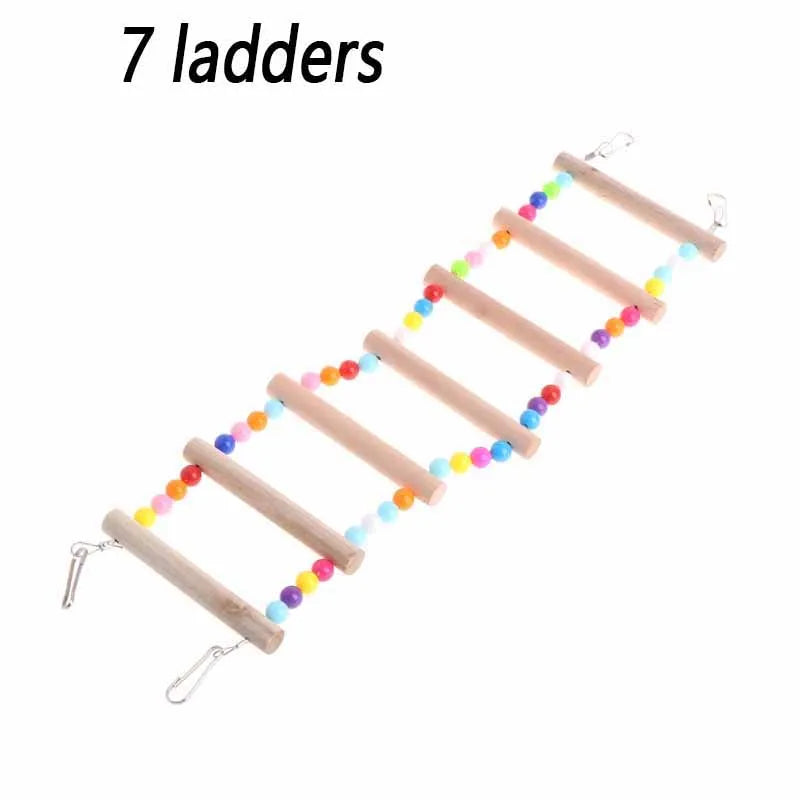 Parrots Ladders Pets Birds Climbing Toys for Parrots Game Bird Calopsita Parakeets Accessories Stairs with Balls Agapornis Toys Oasis Select 7 Ladders