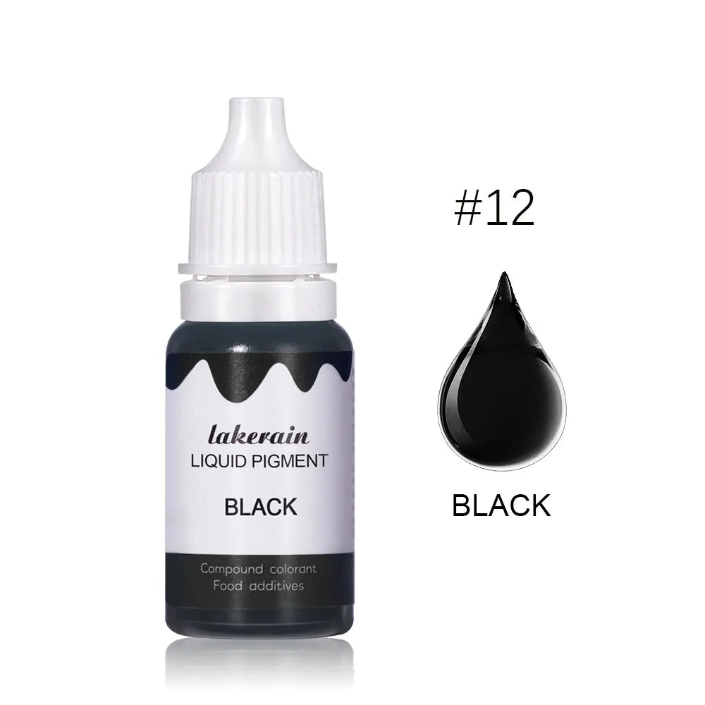 10ml Lip Gloss Liquid Pigment Flavor Essence Oil Drop for Clear Lip Gloss Base Gel Lip Glaze Odorless Moisturizing Lipgloss Base Oasis Select liquid pigment 12