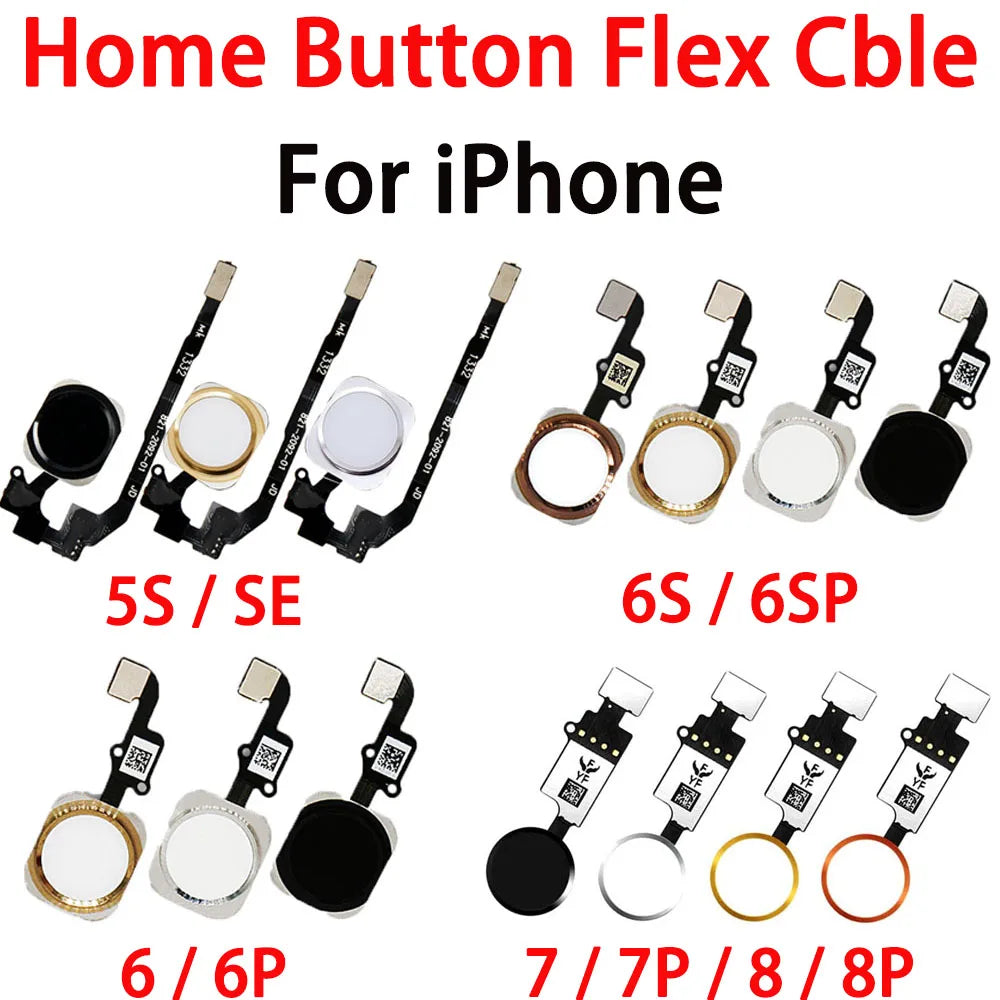iPhone Home Button + Flex Cable – iPhone 6 to 8 Plus Replacement