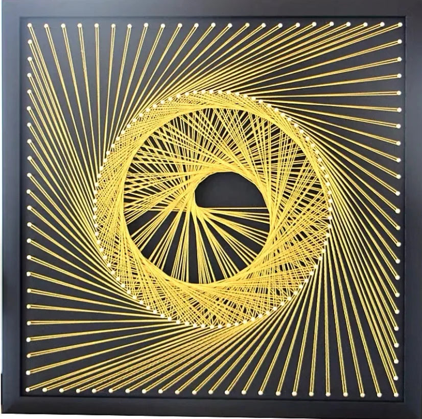 Geometry nail winding painting DIY material package wool winding painting hand decorative yarn string silk gift Oasis Select Non finished product 1