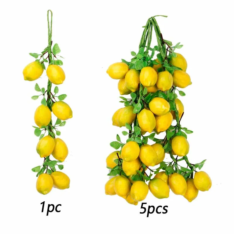 Artificial Simulation Food Vegetables Fake Chili Pepper Fruits Grapes Photography Props For Home Decoration Christmas Wall Decor Oasis Select Lemon