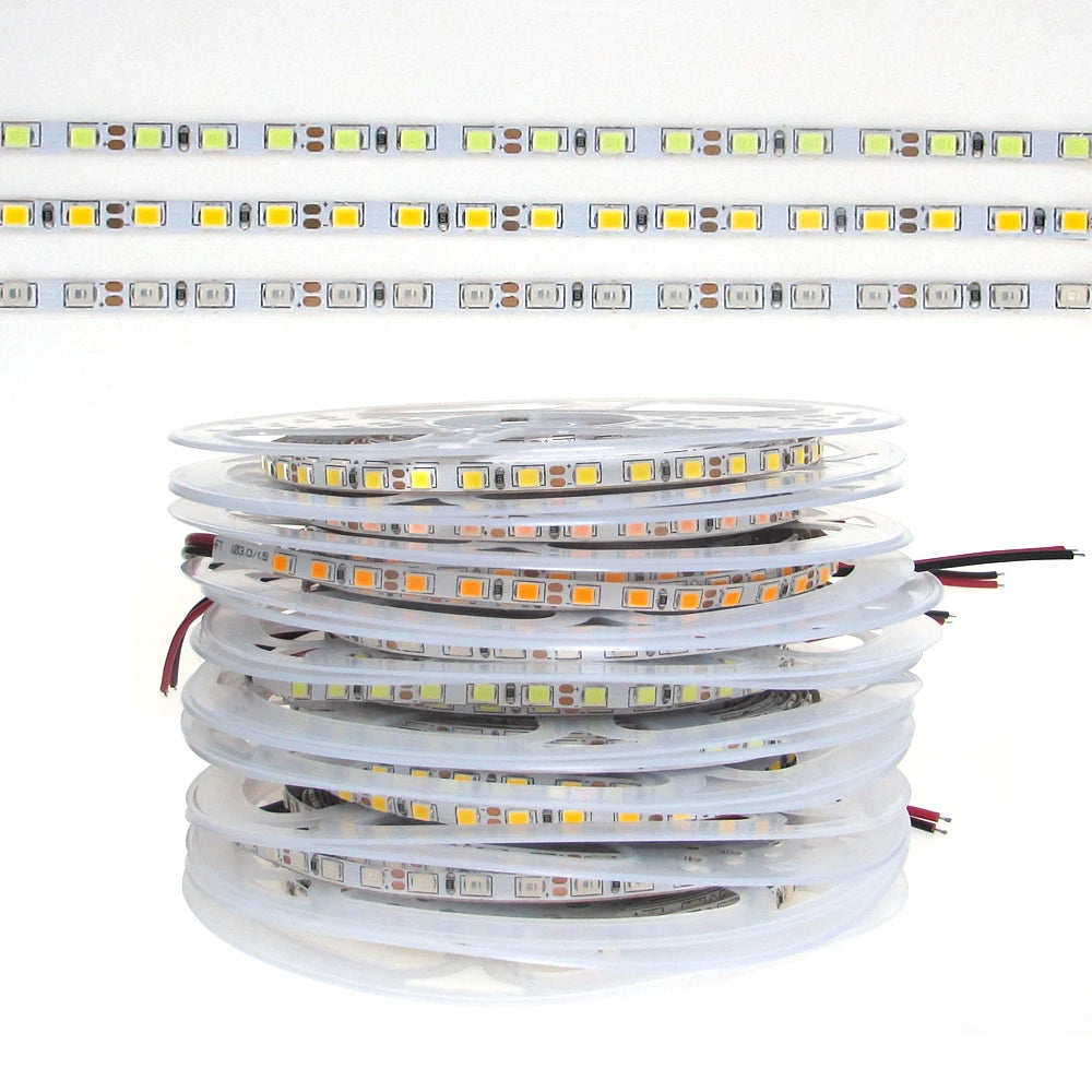 4mm Narrow Width 12V LED Strip Light 2835 120led/m 5M Not Waterproof Ledstrips Flexible 12V Tape Led Strip Decor Light 12 V Volt Oasis Select Blue Not Waterproof 5M