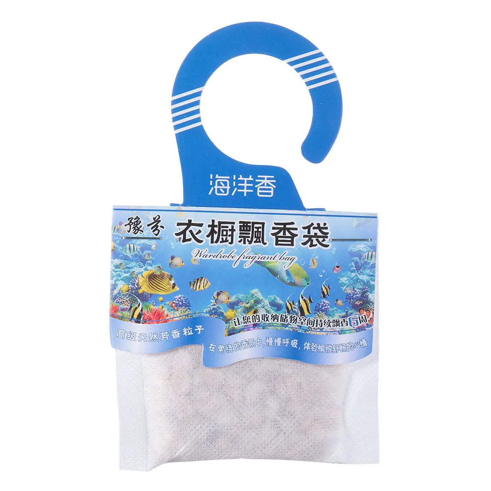 Natural Fragrances Hanging Spices Bag Wardrobe Deodorizing Paper Sachets Aromatherapy Bag Cabinet Air Fresheners Oasis Select ocean1