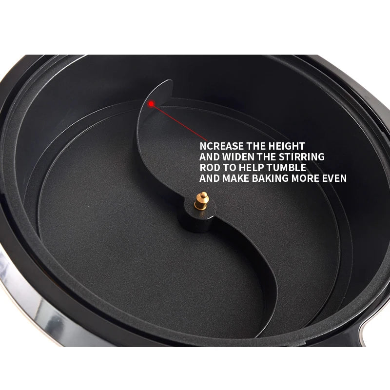 LZHZXY 1200W Coffee Bean Roaster | Auto Cooling, 0–240°C