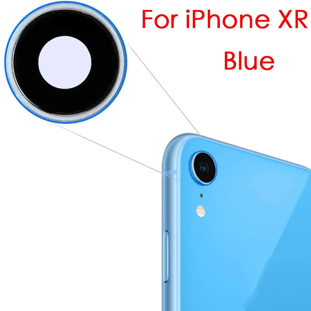 iPhone XR Rear Camera Lens Glass Cover with Frame Replacement