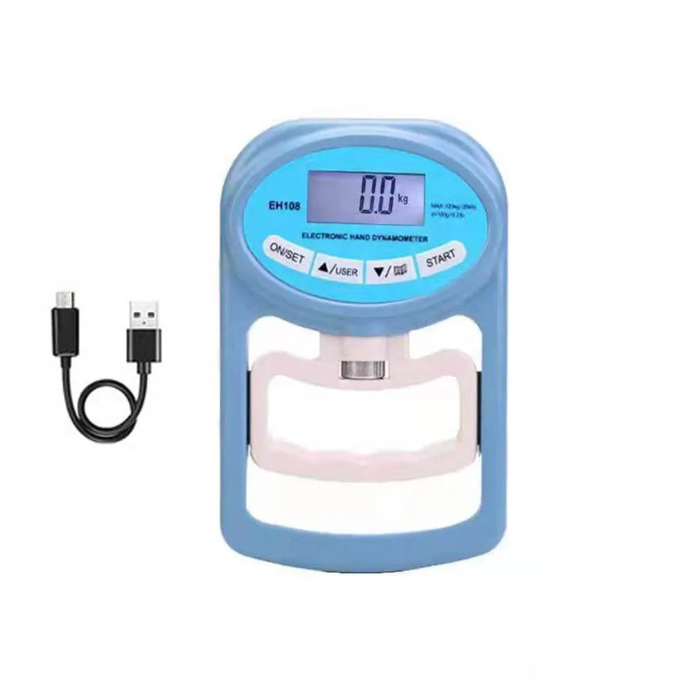 268Lbs/120Kgs Digital Hand Dynamometer Grip Strength Measurement Meter Auto Capturing Electronic Hand Grip Power Oasis Select USB Charging