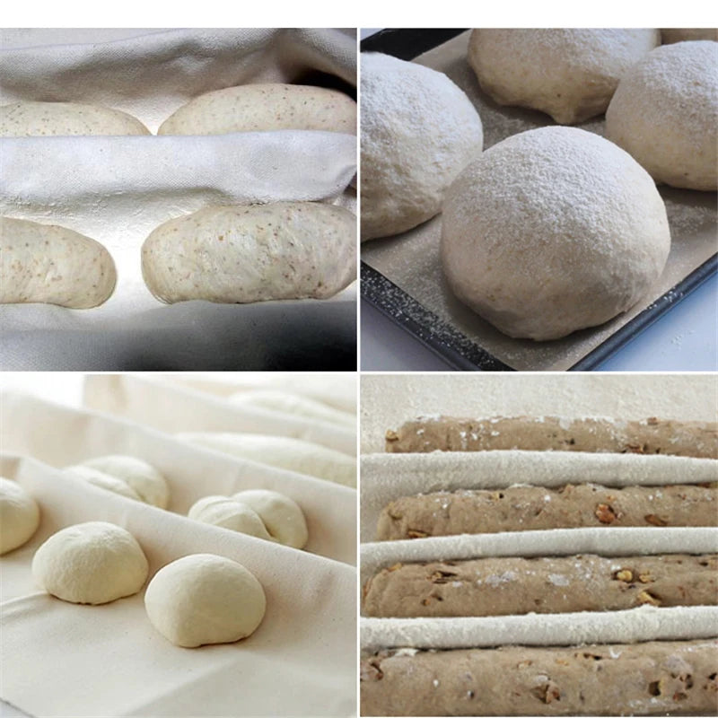 French Fermented Cotton Cloth Proofing Flax Dough Bakers Pans Proving Bread Baguette Baking Mat Pastry Kitchen Tools Oasis Select