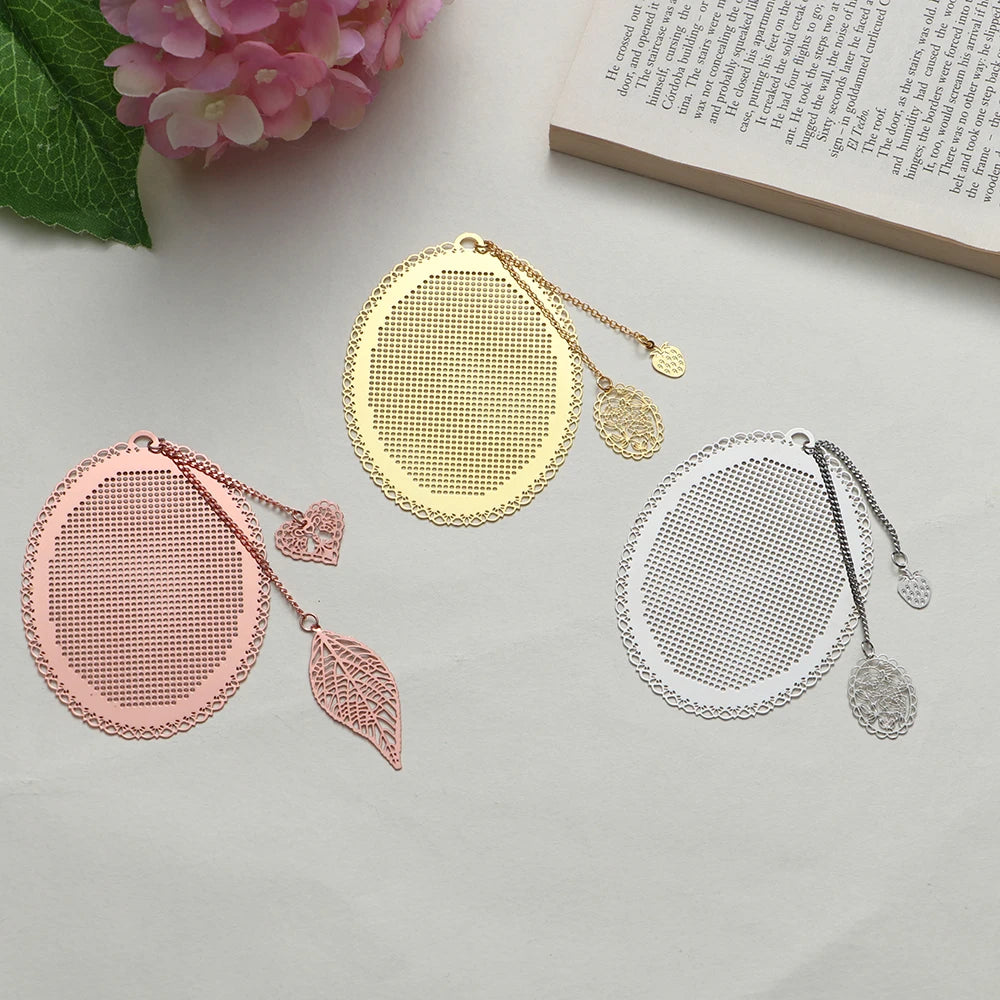 DIY Craft Cross Stitch Bookmark Butterfly Owl Stich Metal Silver Golden Needlework Embroidery Crafts Counted Cross-Stitching Oasis Select