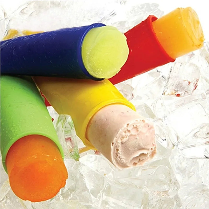 5-Pack BPA-Free Silicone Popsicle Molds – DIY Ice Cream Maker Ice Cream Mold Set Oasis Select