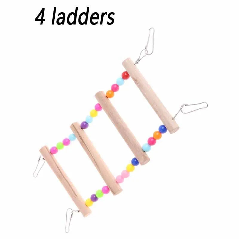 Parrots Ladders Pets Birds Climbing Toys for Parrots Game Bird Calopsita Parakeets Accessories Stairs with Balls Agapornis Toys Oasis Select 4 Ladders