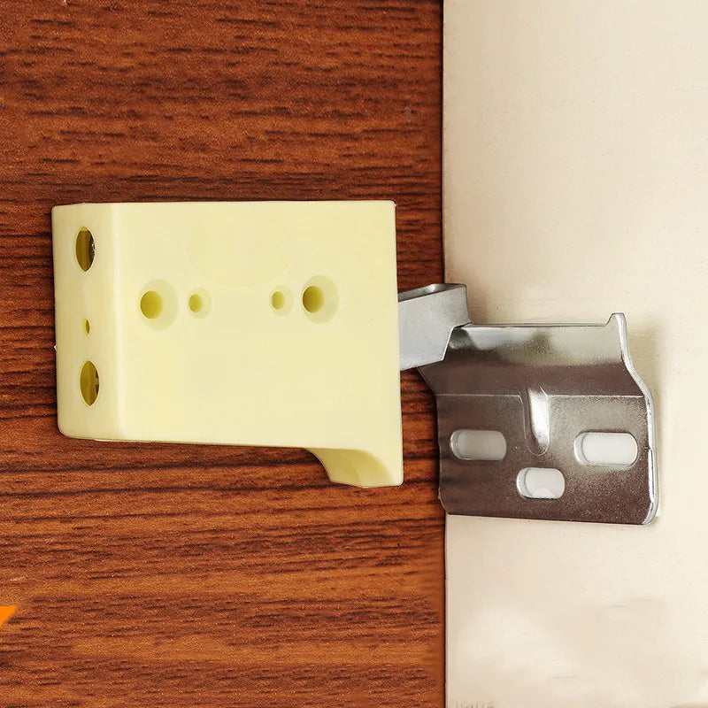 2pc Cupboard Hanging Fixed Accessories wall mount Fixed support Bracket Heavy invisible connector cabinet Furniture Hardware Oasis Select