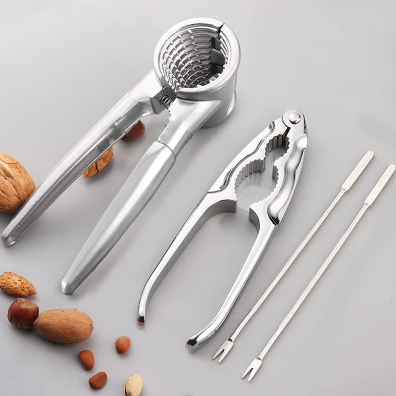 Zinc Alloy Nutcracker Sheller Crack Almond Walnut Pecan Hazelnut Filbert Nut Kitchen Nut Sheller Clip Tool Clamp Plier Cracker Oasis Select
