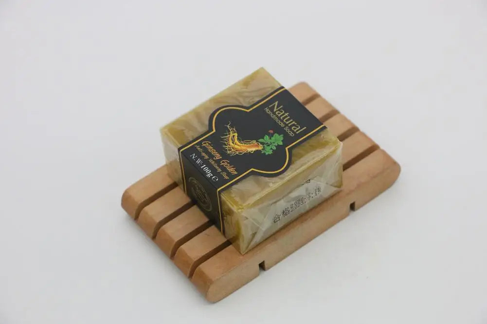 Natural Handmade Soap Bamboo Charcoal Oil Control Facial Cleaning Soap Chamomile Volcanic mud Hydrating Exfoliating Bath Soap Oasis Select Ginseng China Mainland