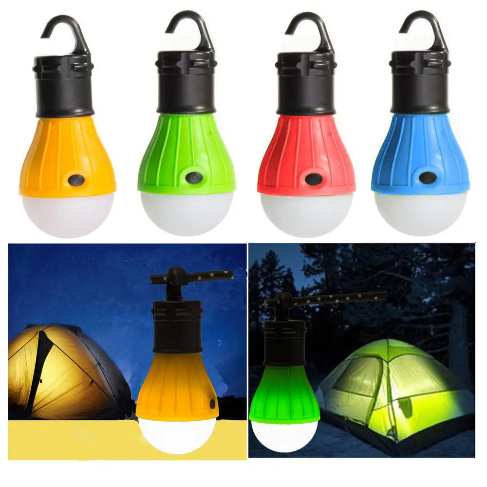 Portable LED Lamp Bulb Camping Light Emergency Light with Hanging Hook Tent Light Camping Lantern Waterproof Oasis Select