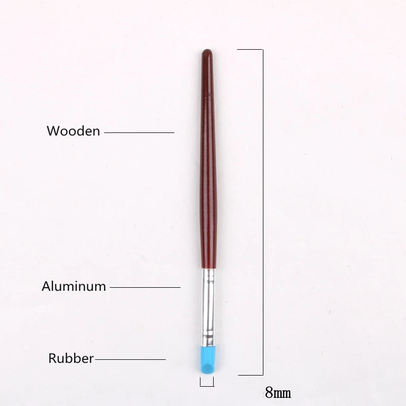 5pcs Rubber Silicon Tip Paint Brushes for Watercolor Oil Painting Shaping Carving Tool Sculpture Clay Tools Oasis Select