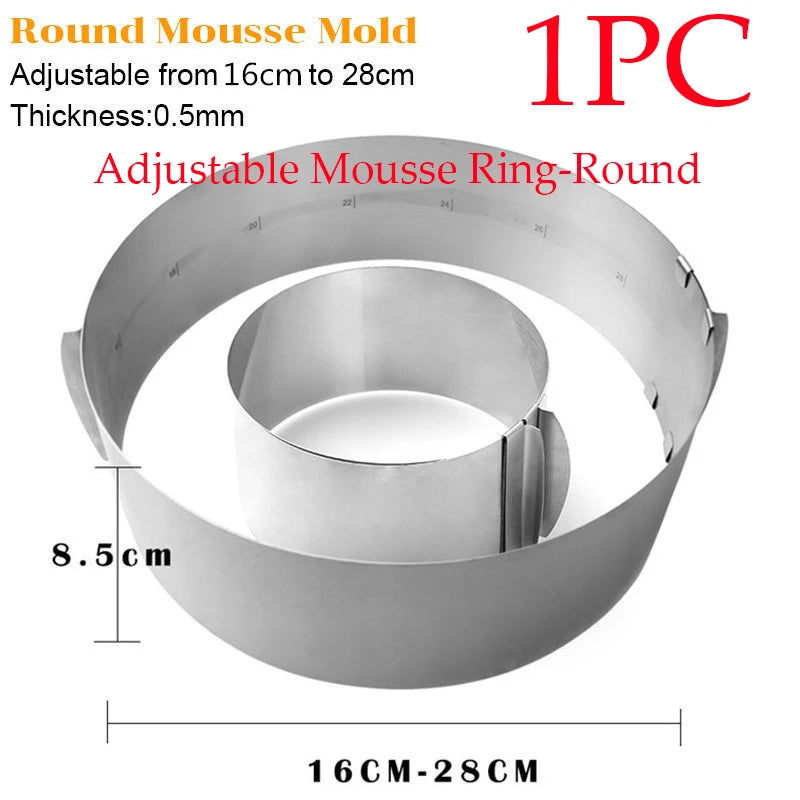 8pc Plastic Cake Turntable Rotating Set Adjustable Mousse Ring Knife Decorating 10 Inch Cream Cakes Stand Cake Rotary Table Hot Oasis Select MULTI