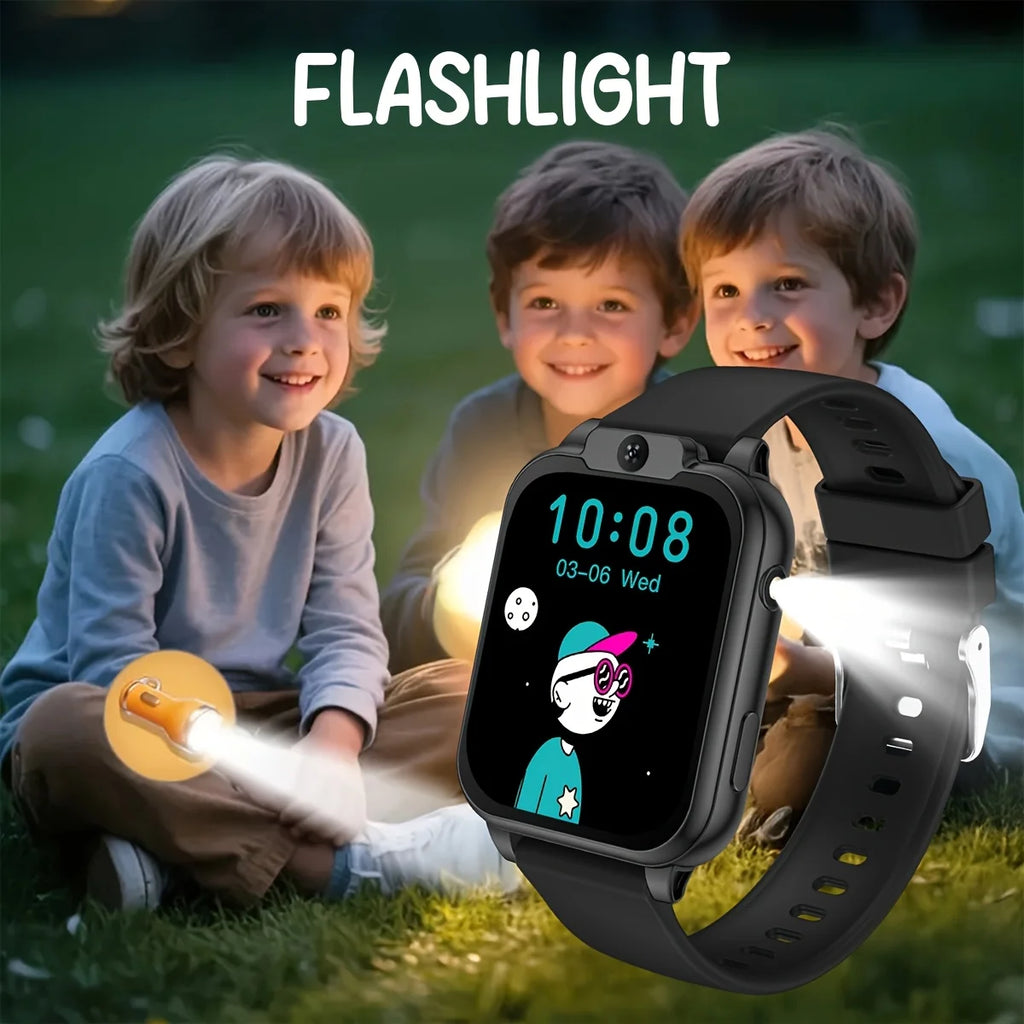 Kids' Smart Watch – 18 Games, Pedometer & LED Flashlight