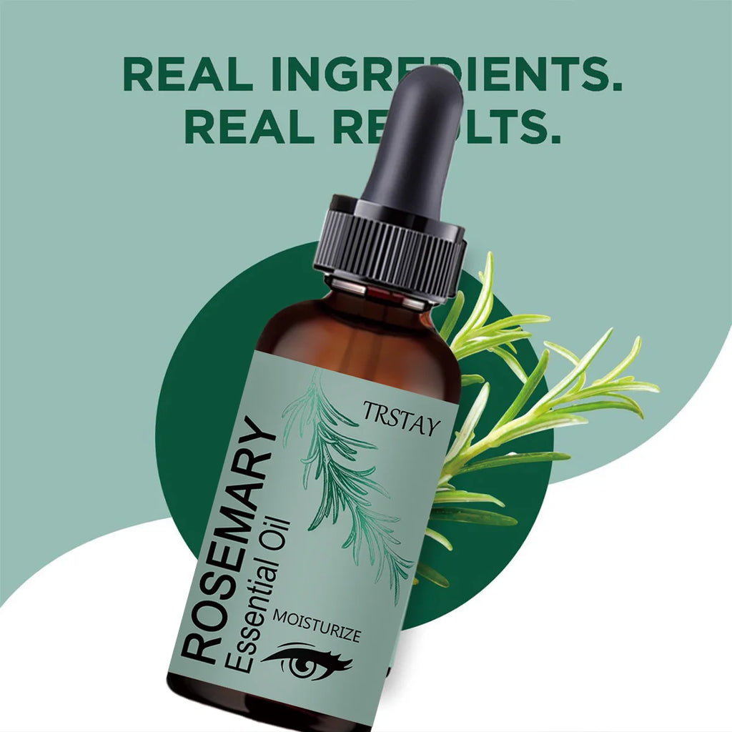 TRSTAY Pure Rosemary Essential Oil – Hair, Skin & Diffuser