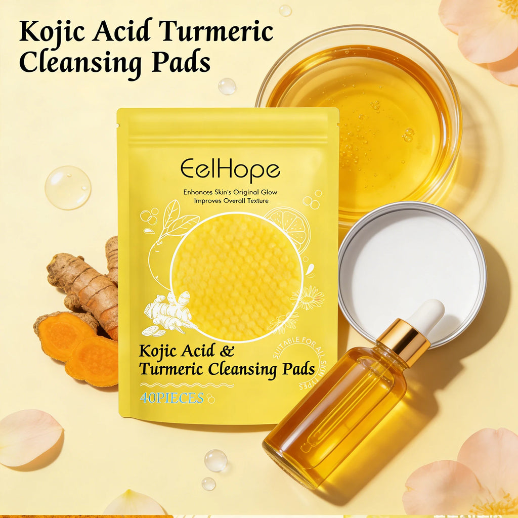 Kojic Acid & Turmeric Cleansing Pads – Brighten & Exfoliate Skin Exfoliating Cleansing Pads Oasis Select