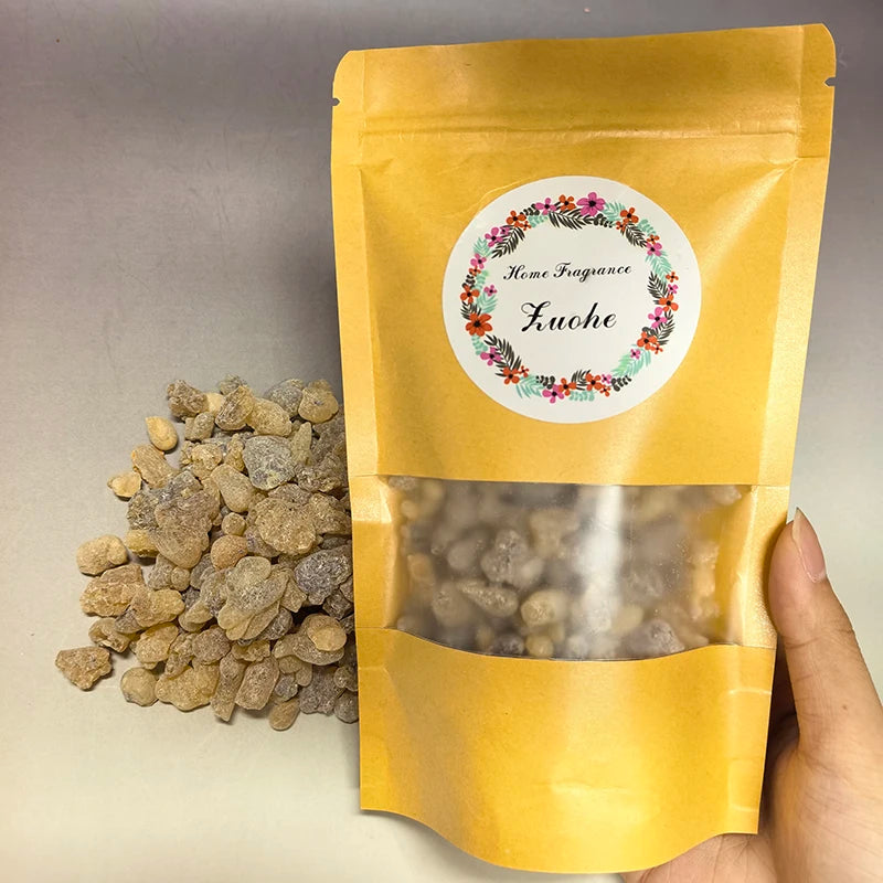 100-500g High-Quality Frankincense Resin,Packed in A High-Sealing Kraft Bag,Church Incense,Air Purifying,Psychological Relaxatio Oasis Select
