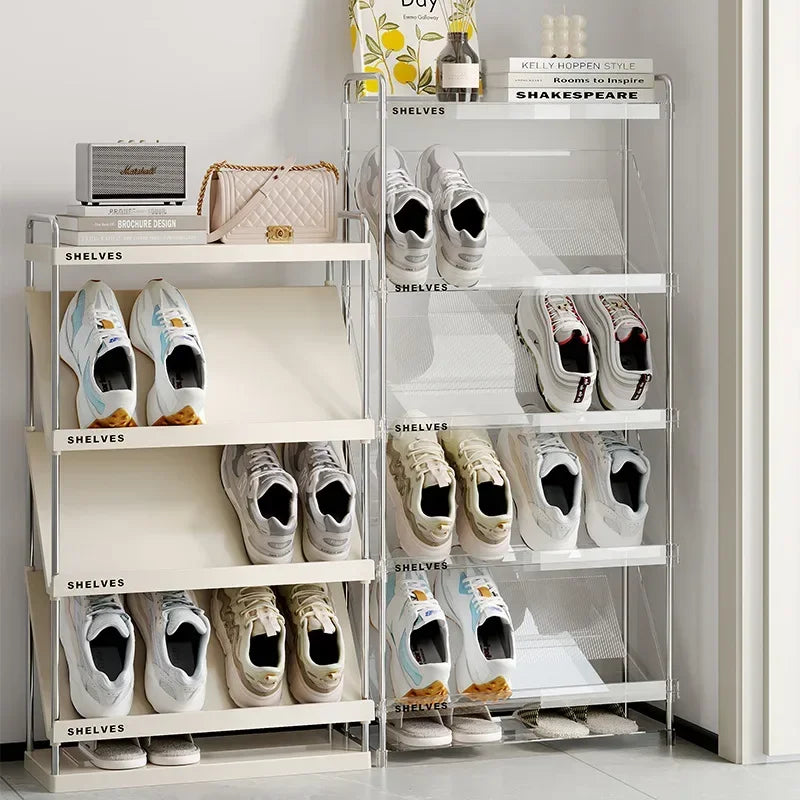 Multifunctional shoe rack doorway dormitory rental room storage shoe cabinet household bedroom large capacity multi-layer Oasis Select