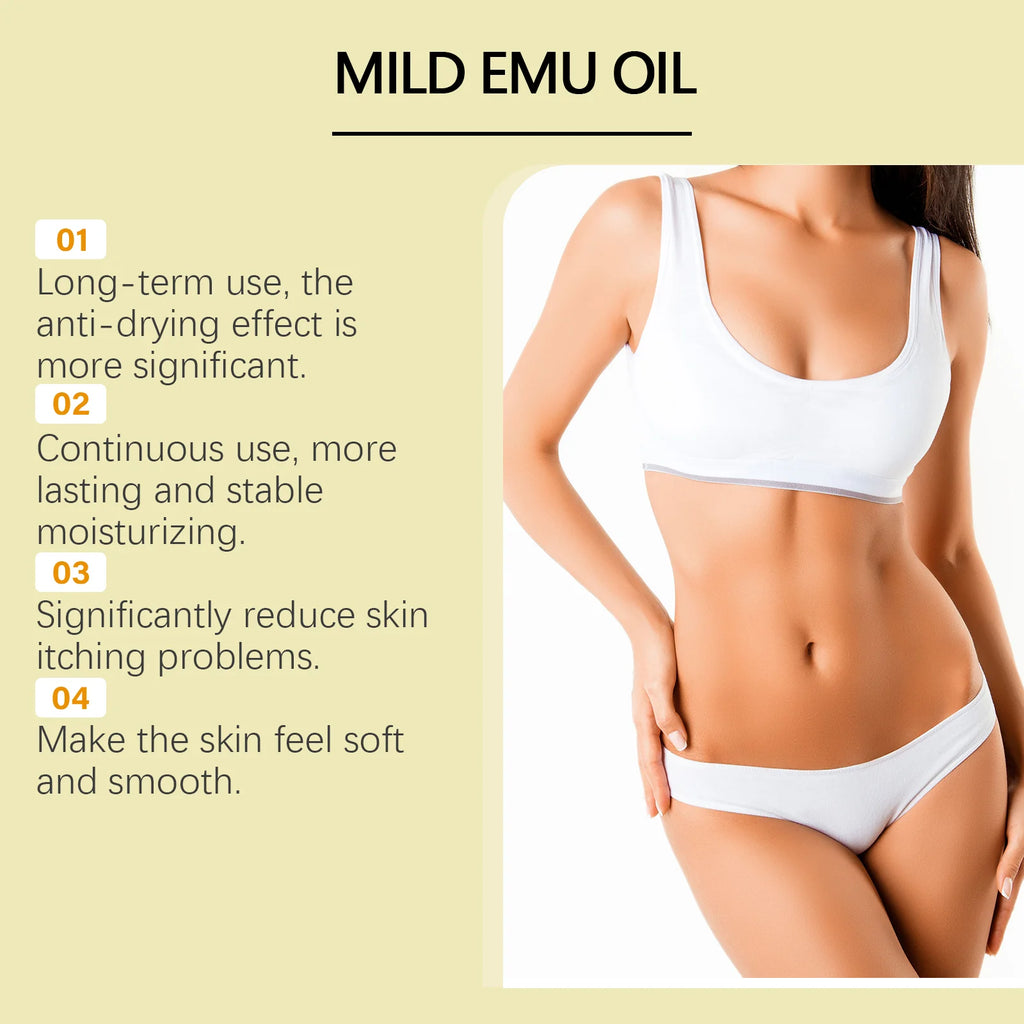 Moisturizing Anti-wrinkle Emu Oil Anti-aging Smoothing Fine Lines Intense Moisturizing For Skin And Hair Anti-dryness Firming Oasis Select