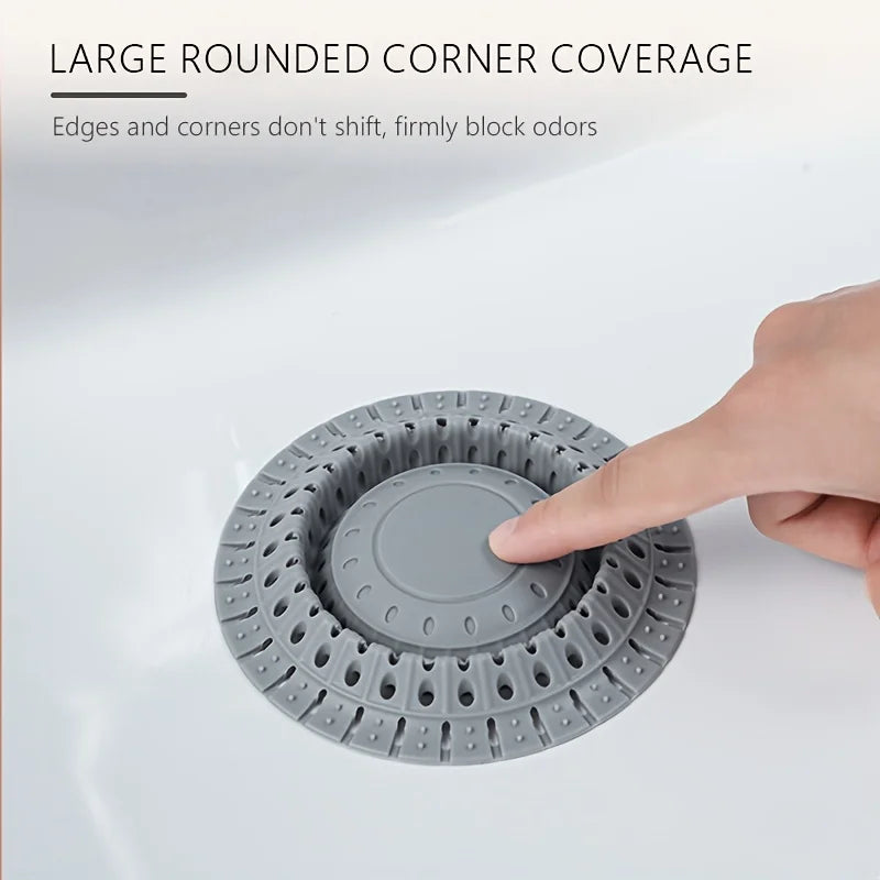 1pc Bathtub Drain Hair Catcher, High-Quality Silicone Shower Hair Catcher, Foldable Hair Guard Suitable for Pop-Up&Showers Oasis Select