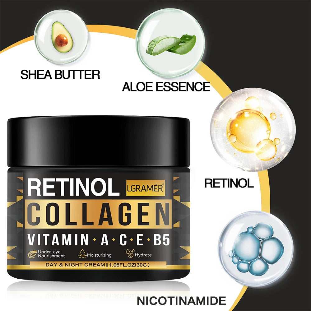 Retinol Aging Removes Wrinkles Serum Pore Shrinking Serum Whitening Moisturizing Serum Pigment Spots Remove Face Firming Oil Oasis Select