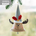 Christmas Door Car Decoration Christmas Tree Red Velvet Bow Bell Small Pendant Decoration Props Oasis Select 14