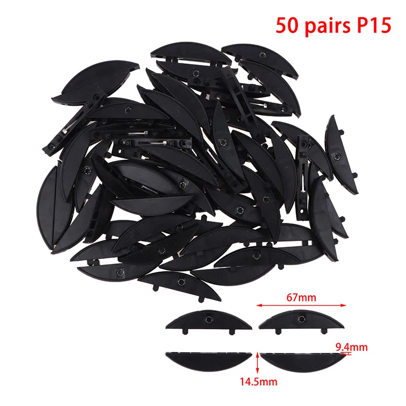 50Pair Woodworking Lamino Invisible Connector P15 P14 Plywood 2 In 1 Fastener For Lamino Slotting Machine Reusable Accessories Oasis Select P15