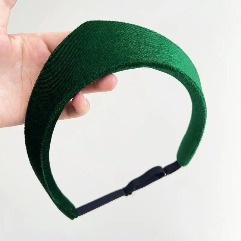 Crown Velvet Headband – Retro Hair Accessory for Women & Girls Velvet Hair Headband Oasis Select A7