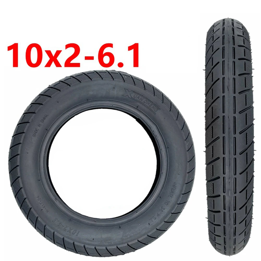 Tyre Inflated Tyre Parts & Accessorie 450g Black Inflated Replacement Rubber Scooter Thickened Tire 10x2-6.1 1PCS Oasis Select A