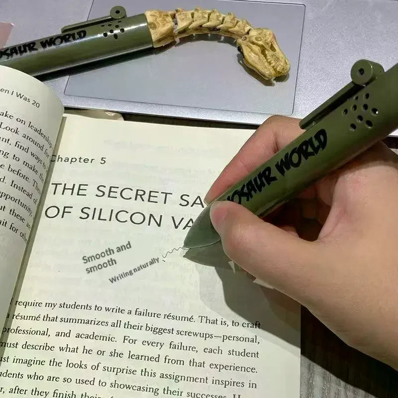 1Pcs Gag Joke Prop Open Mouth Dinosaur Gel Ink Pen Cute Funny Dinosaur Gel Pen For Over 5 Years Old Teens Pupils Journaling Oasis Select