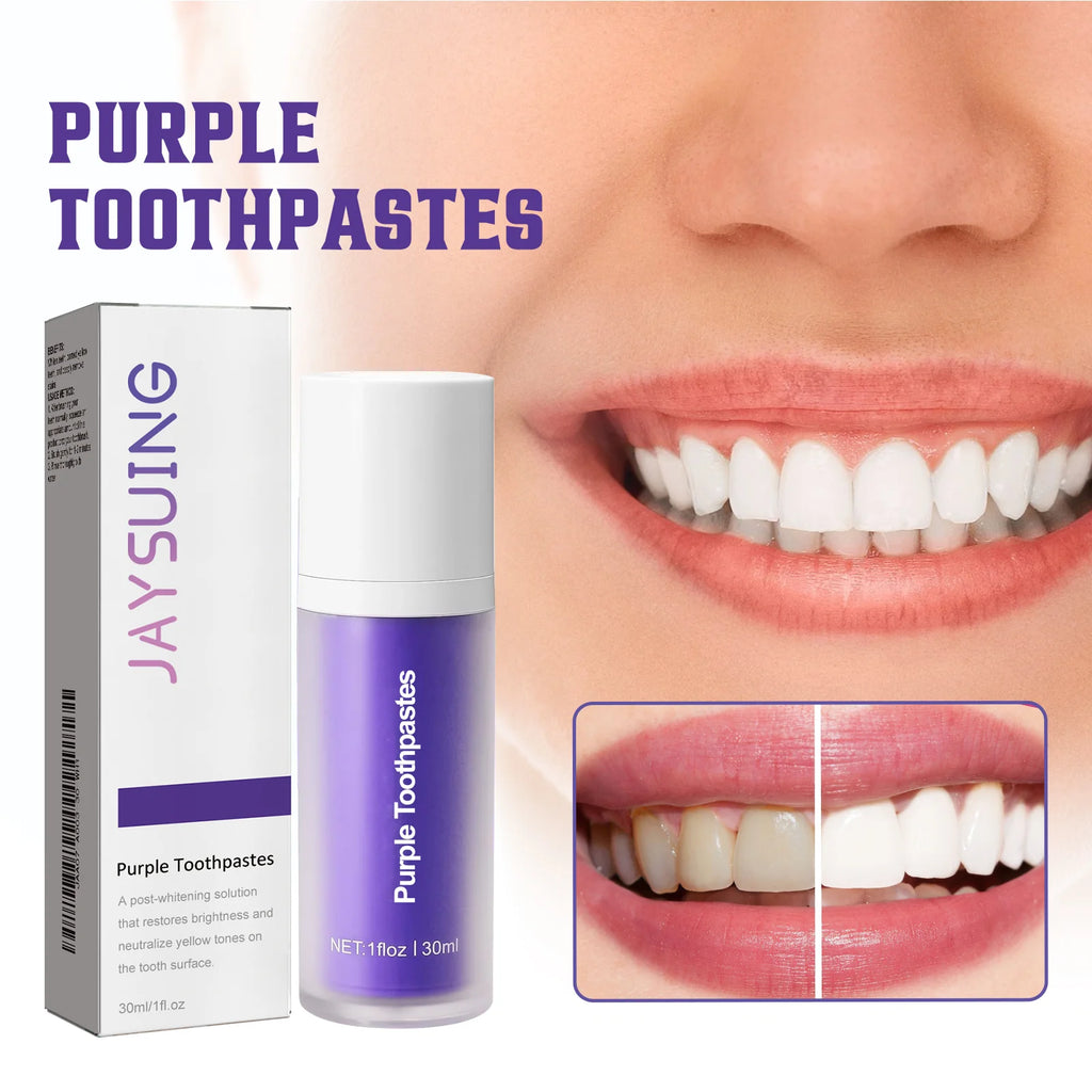 Jaysuing Purple Whitening Toothpaste – Stain & Plaque Removal