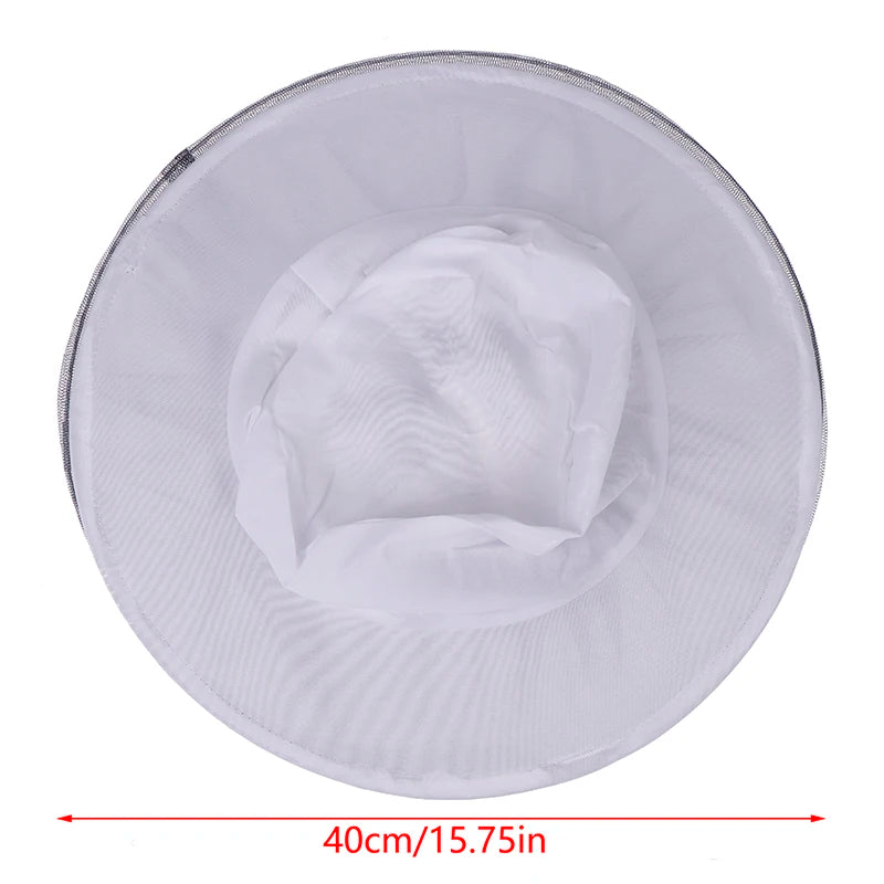 Hot Sale 1pc BeeKeeping Protective Bee Hat Anti Bee White Hat-Veil Combo Bee Hat Bug Mesh Mask Beekeeping Protection Beekeeper Oasis Select