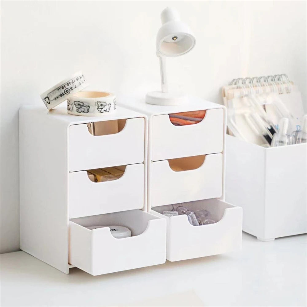 Mini 3-Tier Drawer Organizer for Desk, Jewelry & Cosmetics