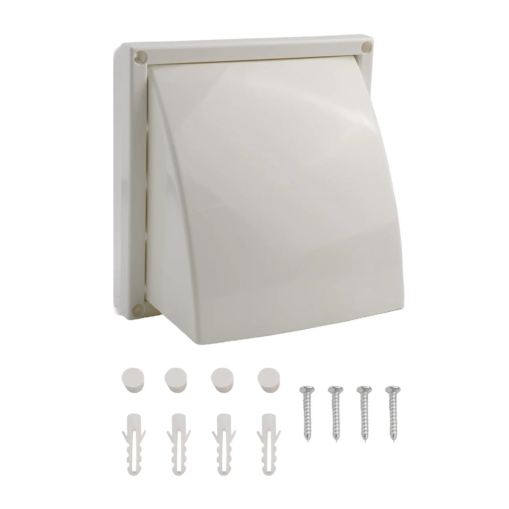 100/125/150mm Exterior Wall Ventilation Grille Range Hood Duct Air Outlet Extract Valve Ducting Ventilation Exhaust Grille Cover Oasis Select 150MM