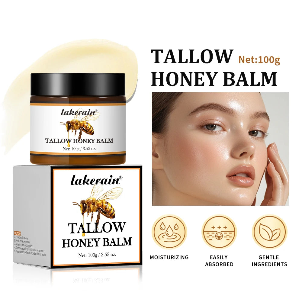 Whipped Beef Tallow And Honey Balm Moisturizing Beef Tallow Face Cream Body Lotion Grass Fed Grass Finished Face Cream Skin Care Oasis Select