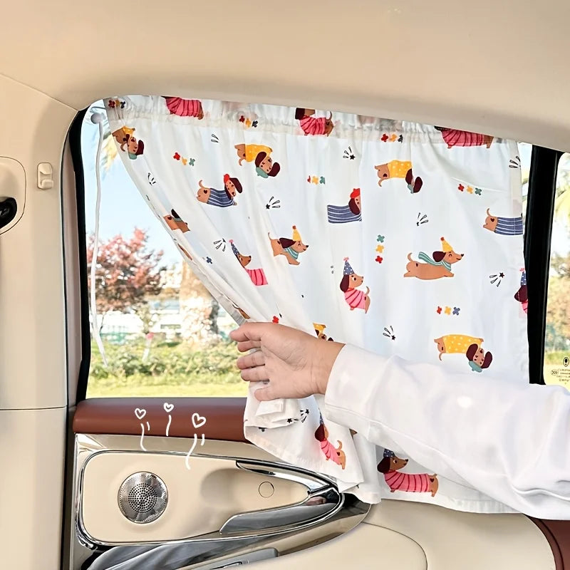 Side Window Sunshade, Cartoon with Suction Cup, General Motors Home Window Sunshade, Providing UV Protection for Children Oasis Select