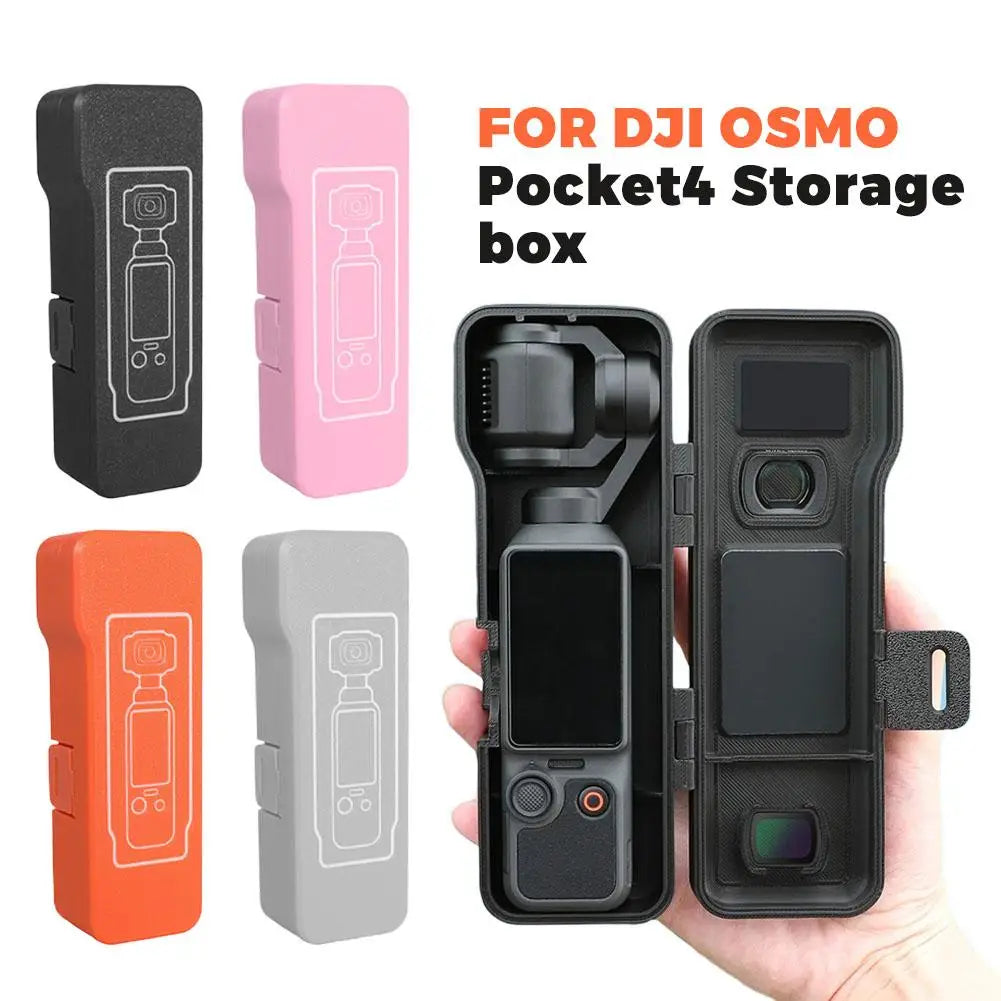 For DJI Osmo Pocket 4 Protective Shell, Flip Cover Anti-Drop Scratch Storage Box with Lanyard, Portable Vlog Shooting Accessory Oasis Select